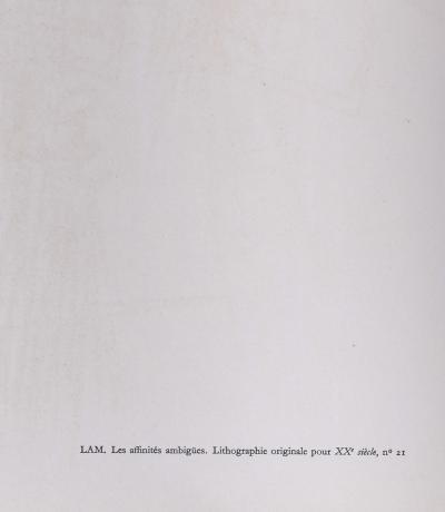 Wifredo LAM -  Les affinités ambigües, 1963 - Original lithograph 2