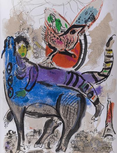 Marc CHAGALL - La Vache Bleue, 1967 - Lithographie originale 2