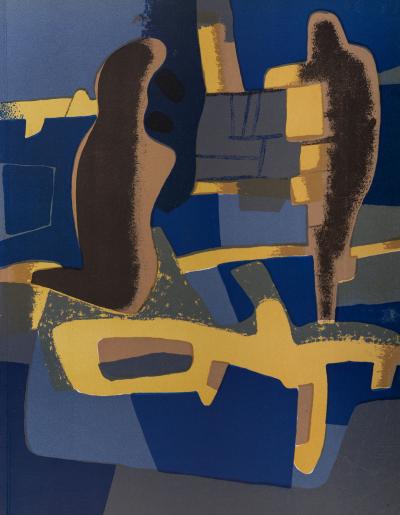 Maurice ESTEVE - Face à Face , 1968 - Lithographie originale 2