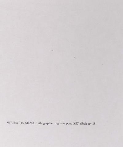 Maria Helena VIEIRA DA SILVA  - Construction de L’Espace , 1962 - Original lithograph 2
