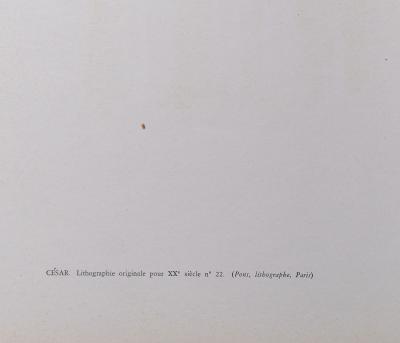 CÉSAR - César, 1963 - Original lithograph 2