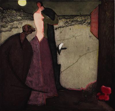Constant NIEUWENHUYS - Cyrano déclare son amour, 1979 -  Eau-forte aquatinte signée 2