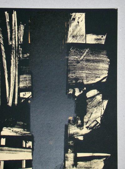 Pierre SOULAGES - Lithographie N°9, 1959 - Lithographie originale 2