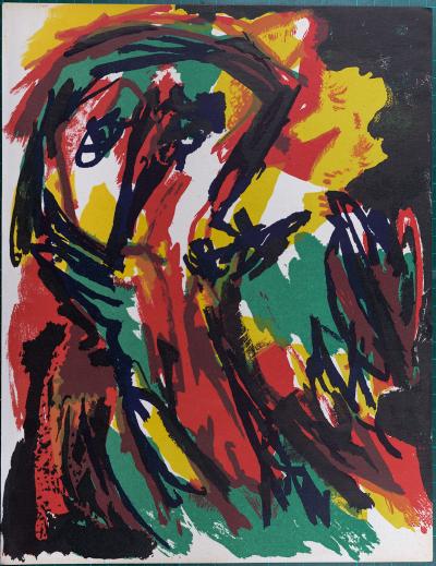 Karel APPEL - Abstract person, 1961 - Original lithograph 2