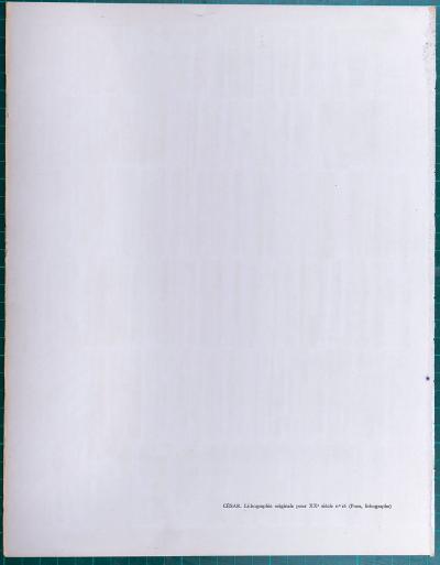 CÉSAR - Spectres de Lumière, 1961 - Original lithograph 2