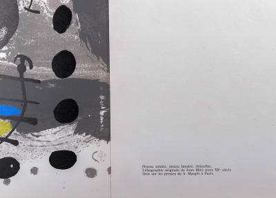 Joan MIRÓ - L’Oiseau Lunaire, L’Oiseau Solaire, Etincelles, 1967 - Lithographie originale 2