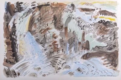 André MASSON - Le Torrent, 1952 - Original lithograph 2