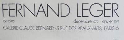 Fernand Léger - Exposition à la Galerie Claude Bernard, 1971 - Affiche originale 2