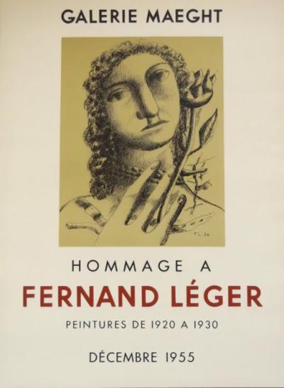 Fernand LEGER (d’après) - Exposition Décembre, 1955 - Affiche lithographique originale 2