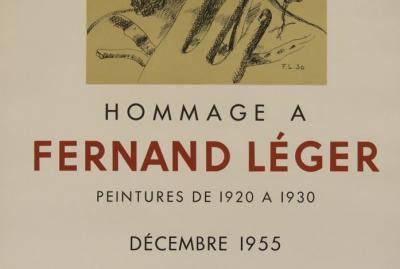 Fernand LEGER (d’après) - Exposition Décembre, 1955 - Affiche lithographique originale 2