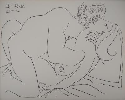 Pablo PICASSO (d’après) - L’étreinte, Lithographie signée 2