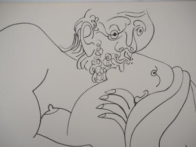 Pablo PICASSO (d’après) - L’étreinte, Lithographie signée 2