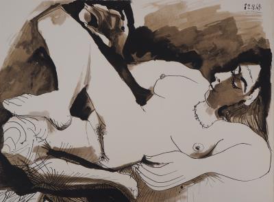Pablo PICASSO (d’après) - Nu jouant avec une balle, Lithographie signée 2