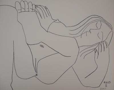 Pablo PICASSO (after) - Nude resting - Lithography 2