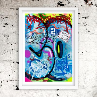 COPE2 - New York City Subway Map IV, 2019 - Impression pigmentaire signée 2