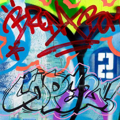 COPE2 - New York City Subway Map IV, 2019 - Impression pigmentaire signée 2