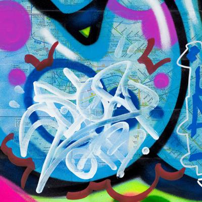 COPE2 - New York City Subway Map IV, 2019 - Impression pigmentaire signée 2