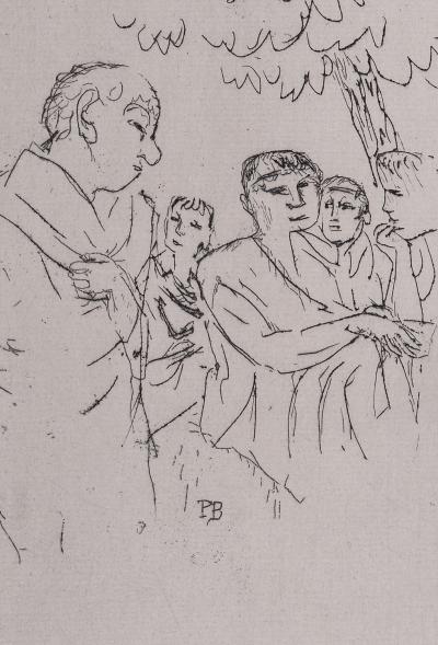Pierre Bonnard  Sainte Monique, 1930   Gravure originale 2