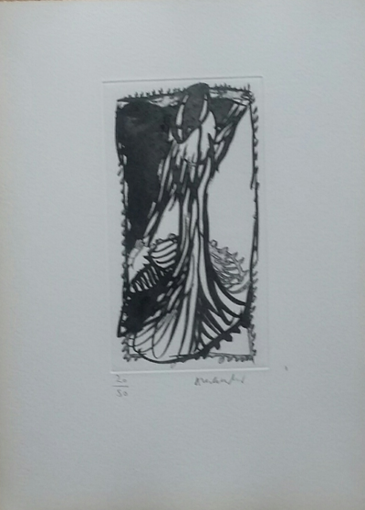 Pierre ALECHINSKY - Ces robes qui m’évoquaient Venise,1988 - Gravure originale signée au crayon 2