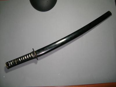 Japon fin EDO, XVIIIème. Wakizashi à  lame shinogi zukuri. 2