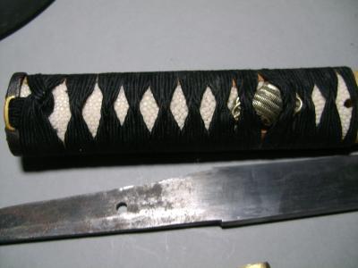 Japon fin EDO, XVIIIème. Wakizashi à  lame shinogi zukuri. 2