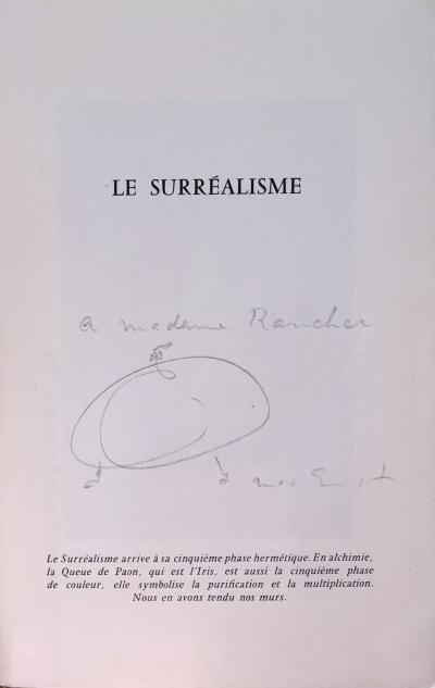 Max Ernst - Oiseau surréaliste - Dessin original au crayon signé - 1964 2