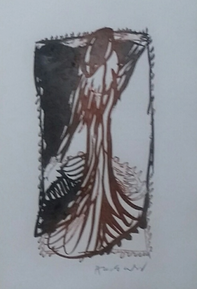 Pierre ALECHINSKY -’Ces robes qui m ’évoquaient Venise, 1988 - Gravure originale  signée au crayon 2