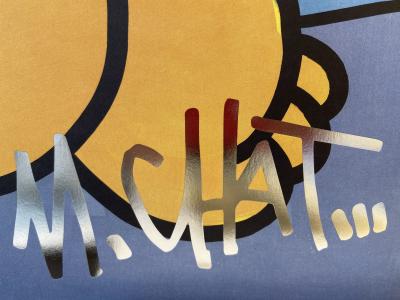 M.CHAT - Chats volants à Paris, 2017 - Sérigraphie originale signée 2