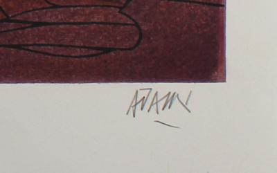 Valério ADAMI - Pandora’s Box, 1980 - Sérigraphie signée au crayon 2