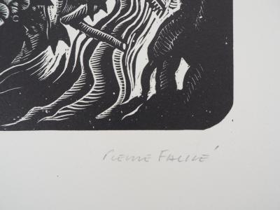 Pierre FALKE : Tahiti, Souvenirs d’Océanie, 1925 - Bois gravé original signé 2