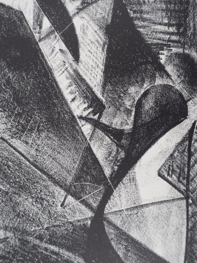 Jean DEYROLLE : Composition, 1946 - Lithographie originale Signée 2