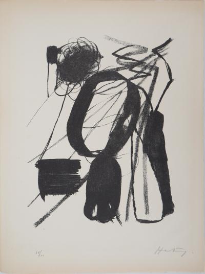 Hans HARTUNG : L04, 1946 - Lithographie originale Signée 2
