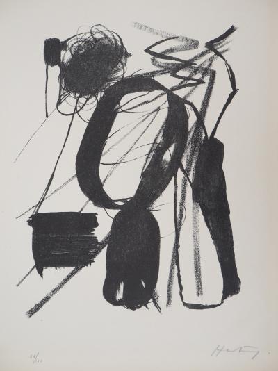 Hans HARTUNG : L04, 1946 - Lithographie originale Signée 2