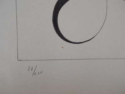 Nicolaas WARB : Composition abstraite, 1946 - Lithographie originale Signée 2