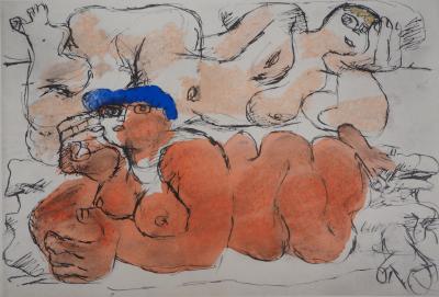 Le CORBUSIER - Deux nus couchés, 1938 - Lithographie 2