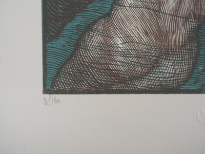 Adolfo de CAROLIS : Ila, Idylles de Théocrite - Bois gravé original signé, 1925 2