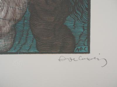 Adolfo de CAROLIS : Ila, Idylles de Théocrite - Bois gravé original signé, 1925 2