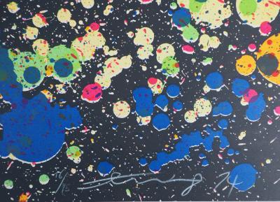 Walasse TING : Cosmos, Explosion de couleurs, 1974 - Lithographie originale Signée 2