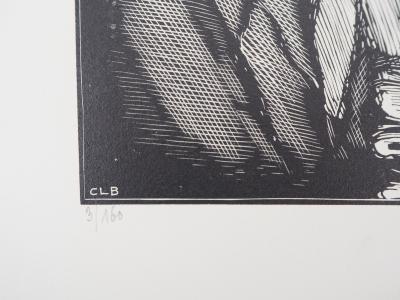 Constant LE BRETON : Polyphème - Bois gravé original signé, 1925 2