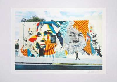 VHILS X OBEY - American Dreamers V, 2019 - Lithographie signée 2