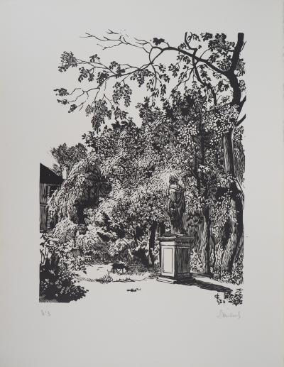 George LE MEILLEUR : Châtillon-sous-Bagneux - 1920 - Bois gravé original signé 2