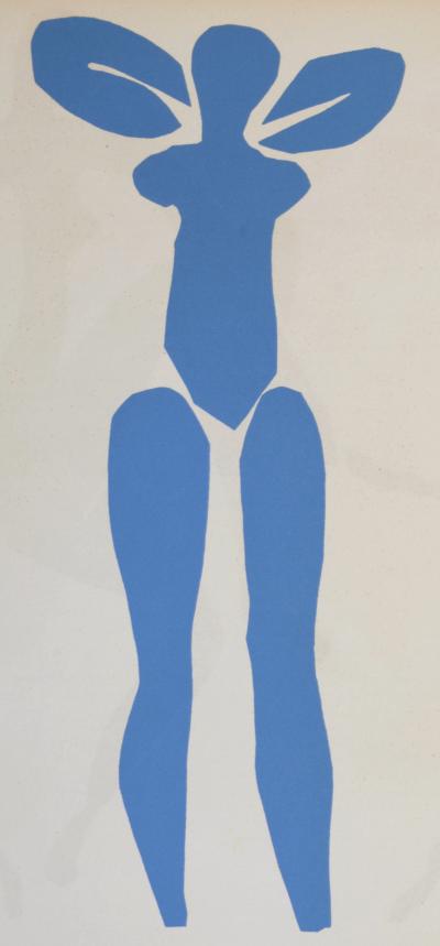 Henri MATISSE (after) - Nu Bleu Sauteuse de Corde - 1960 - Small pochoir on paper, printed on both sides. 2