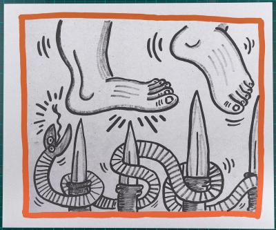 Keith HARING - Sans titre, 1990 - Lithographie originale 2