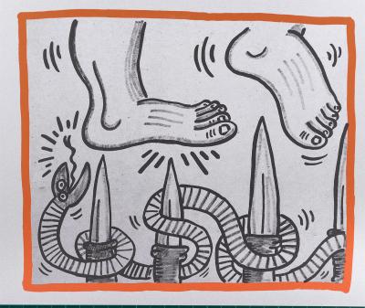 Keith HARING - Sans titre, 1990 - Lithographie originale 2