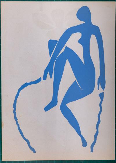 Henri MATISSE (d’après) Nu Bleu Sauteuse de Corde, 1960 Pochoir original 2