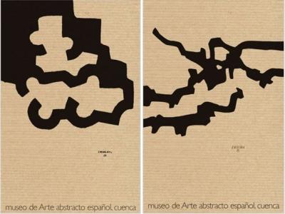 Eduardo CHILLIDA - Deux affiches sur papier kraft  du Musée de Arte Abstracto Espanol - 1982 2