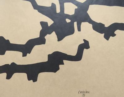 Eduardo CHILLIDA - Deux affiches sur papier kraft  du Musée de Arte Abstracto Espanol - 1982 2