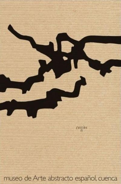 Eduardo CHILLIDA - Deux affiches sur papier kraft  du Musée de Arte Abstracto Espanol - 1982 2