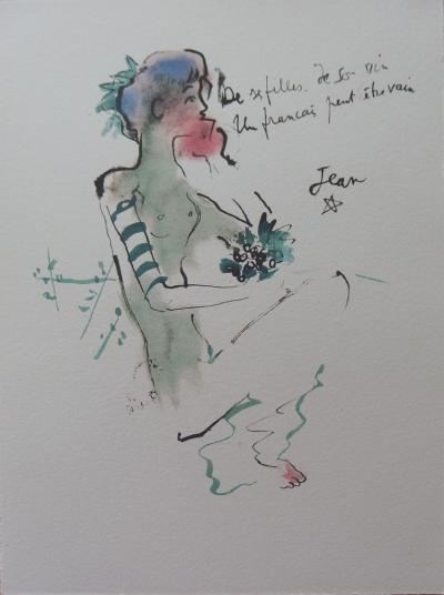 Jean COCTEAU : Ephèbe - Lithographie signée