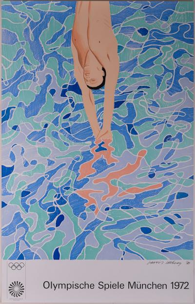 David HOCKNEY - Munich Olympic Games, 1972 - Original lithographic poster 2